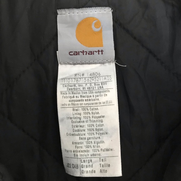 Vintage Carhartt Quilt-Lined Workwear Jacket Brown - Picture 3 of 16